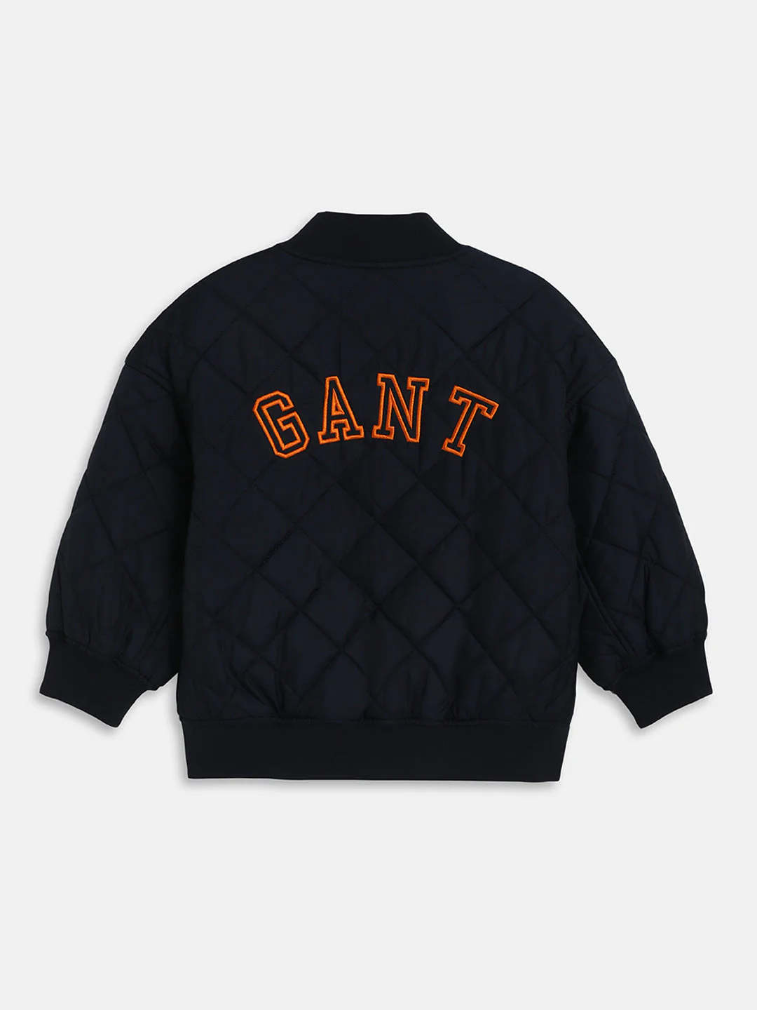 Gant Boys Blue Solid High Neck Jacket - Image 2