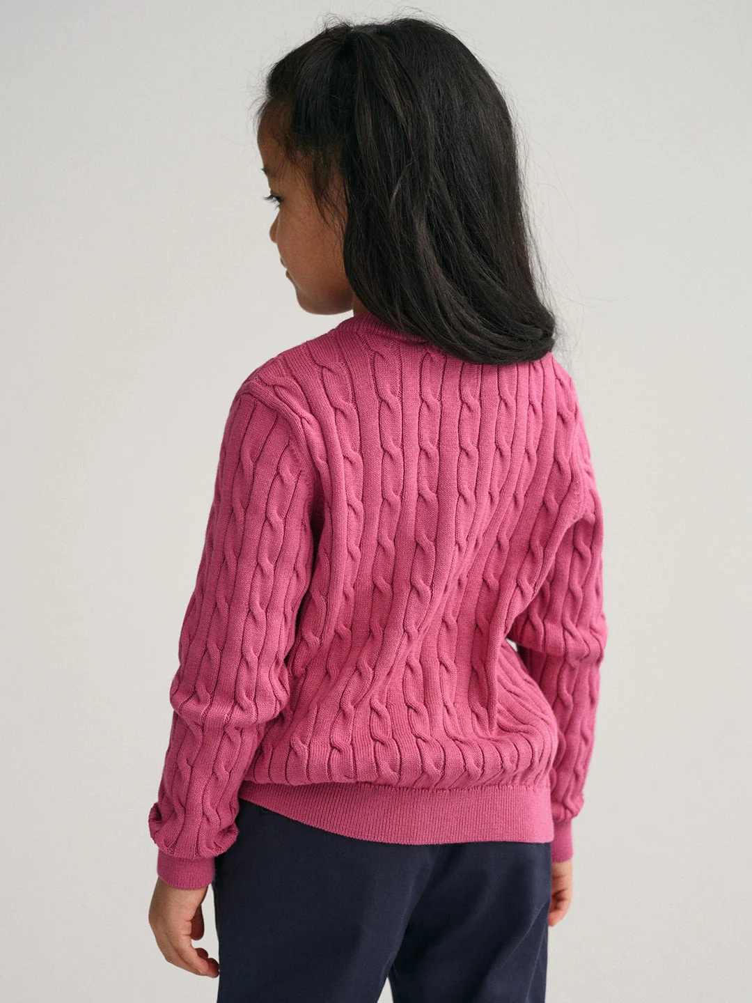 Gant Boys Solid Round Neck Long Sleeves Sweater - Image 3