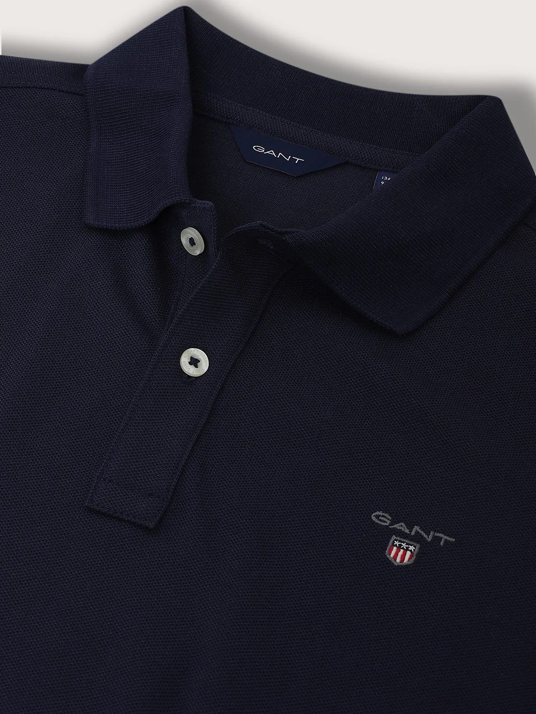Gant Kids Navy Regular Fit Polo Tshirt - Image 3