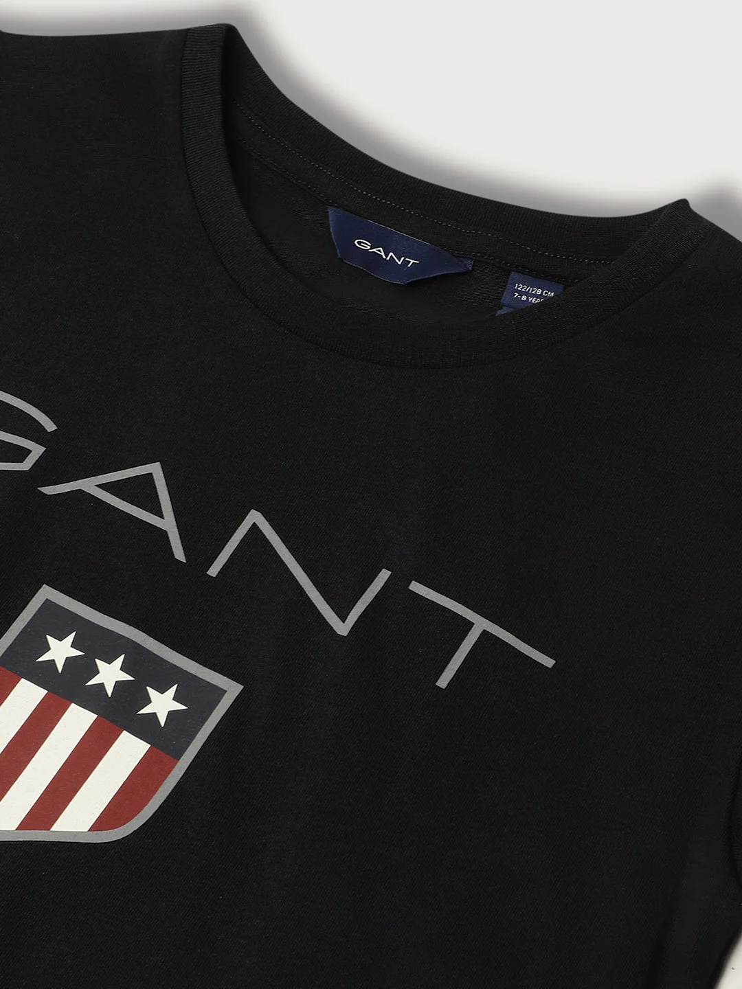 Gant Kids Black Logo Regular Fit T-Shirt - Image 3