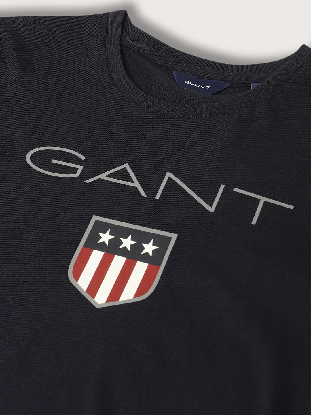 Gant Kids Navy Logo Regular Fit T-Shirt - Image 3