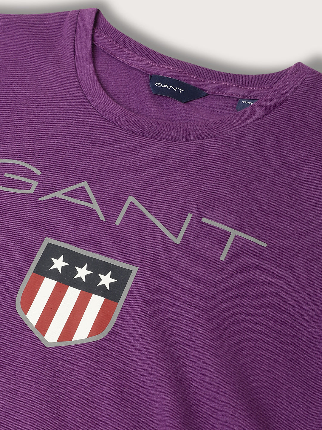 Gant Kids Purple Logo Regular Fit T-Shirt - Image 3