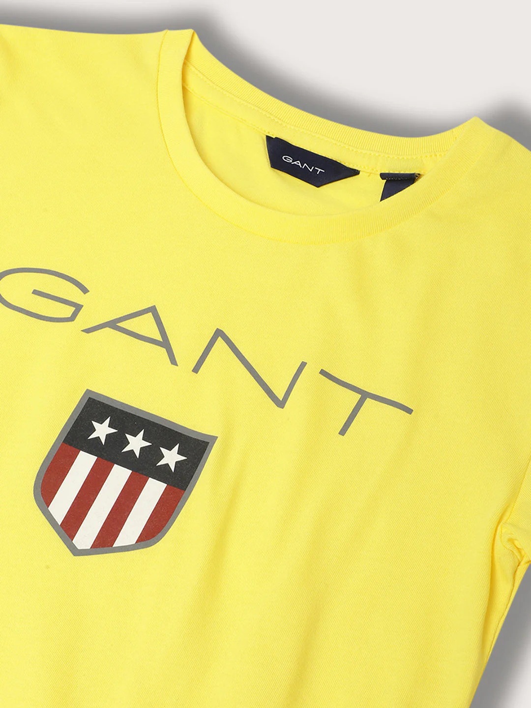 Gant Kids Yellow Logo Regular Fit T-Shirt - Image 3