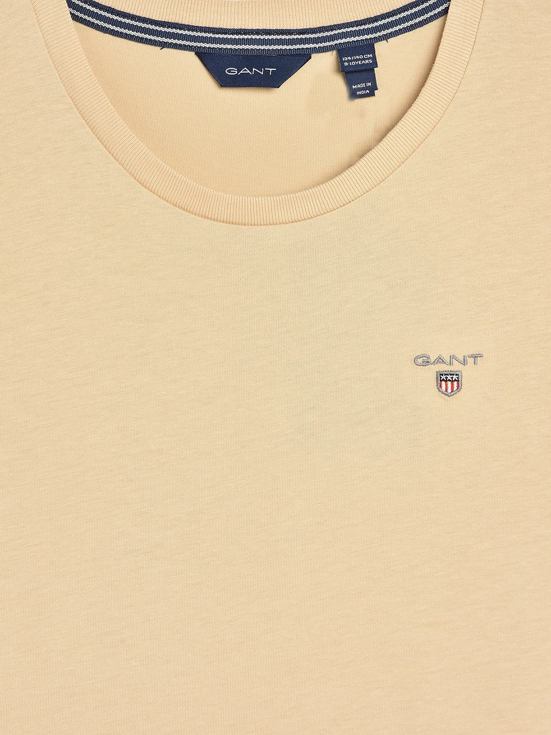 Gant Kids Beige Regular Fit T-Shirt - Image 3