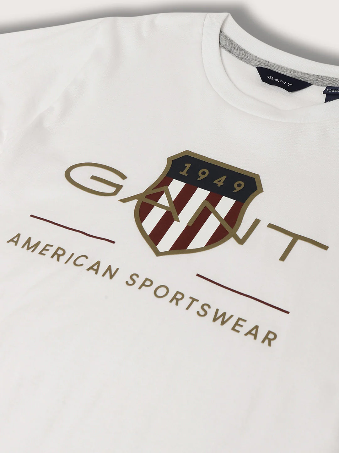 Gant Kids White Logo Regular Fit T-Shirt - Image 3