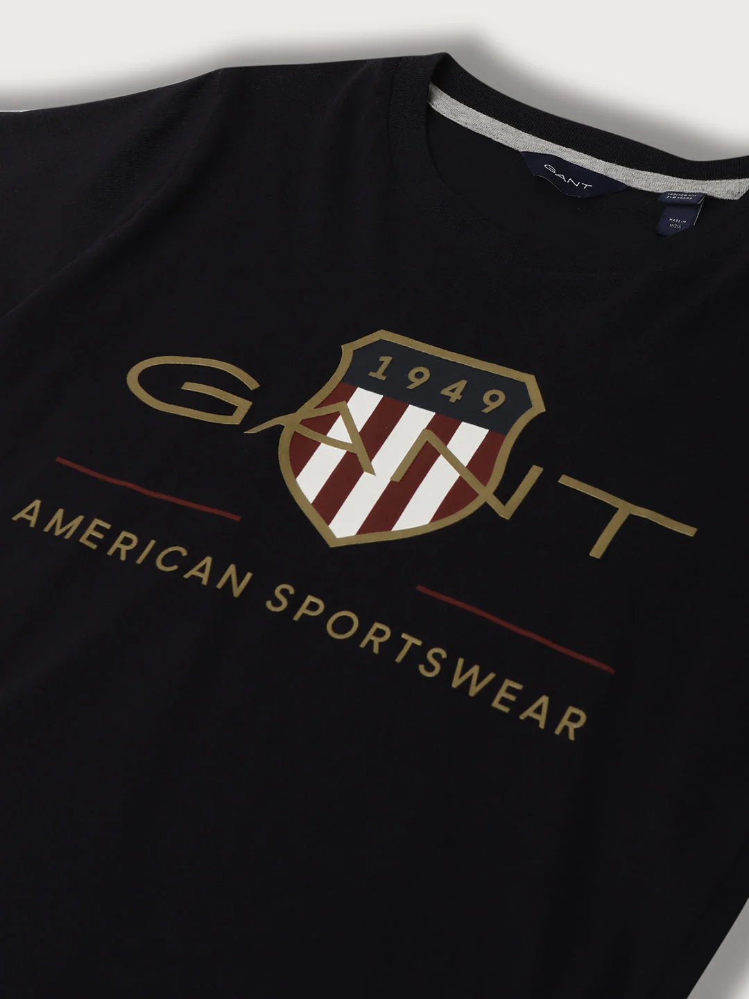 Gant Kids Navy Logo Regular Fit T-Shirt - Image 3