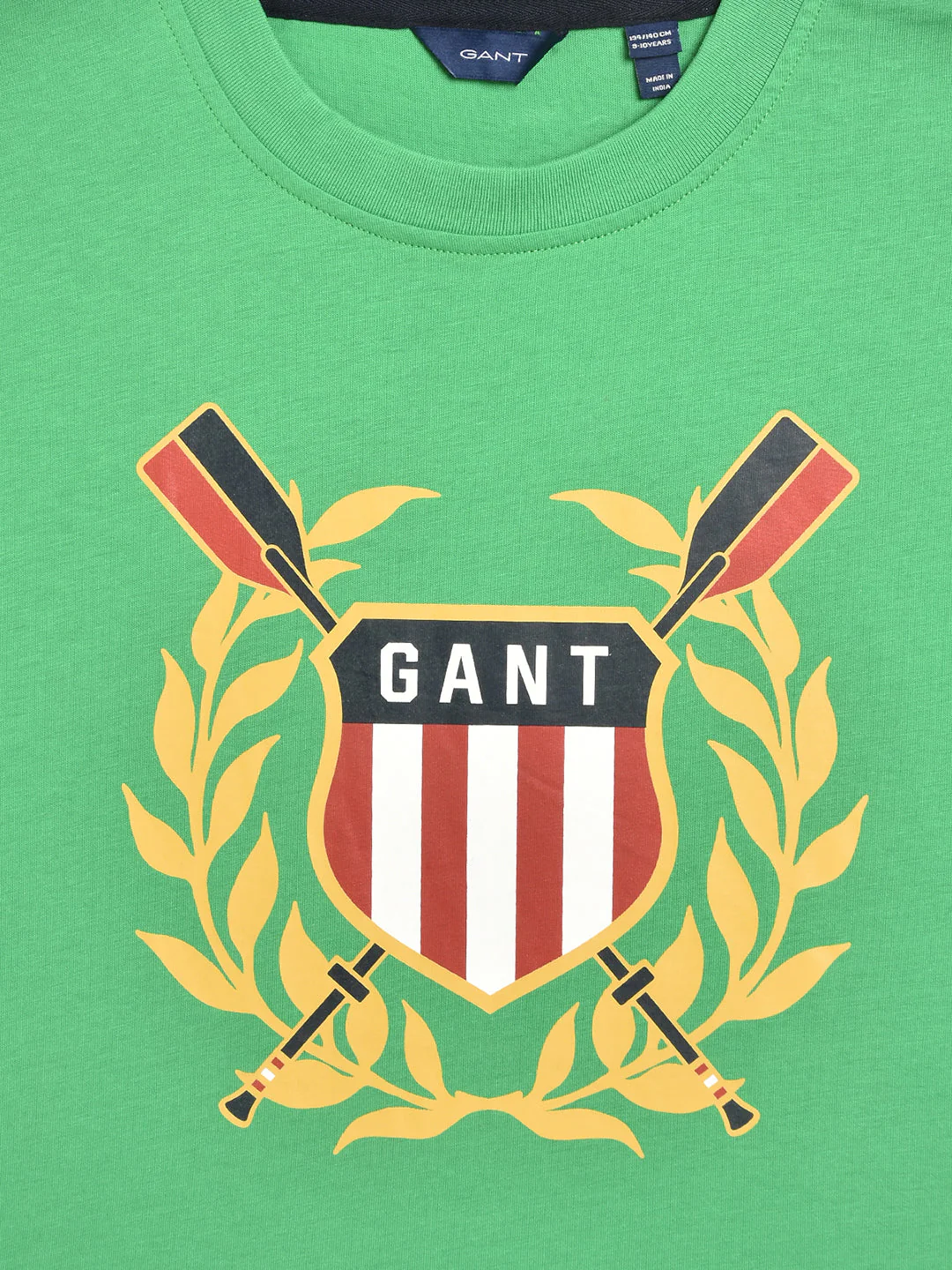 Gant Kids Green Logo Regular Fit T-Shirt - Image 3