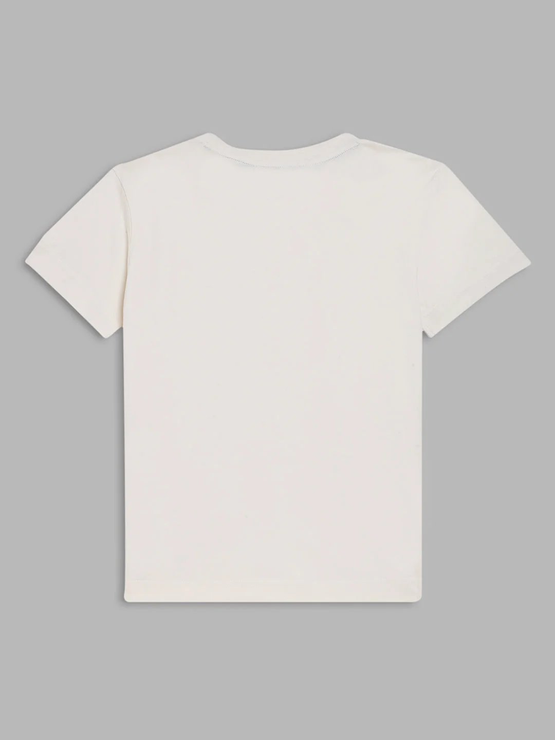 Gant Kids Cream Logo Oversized Fit T-Shirt - Image 2