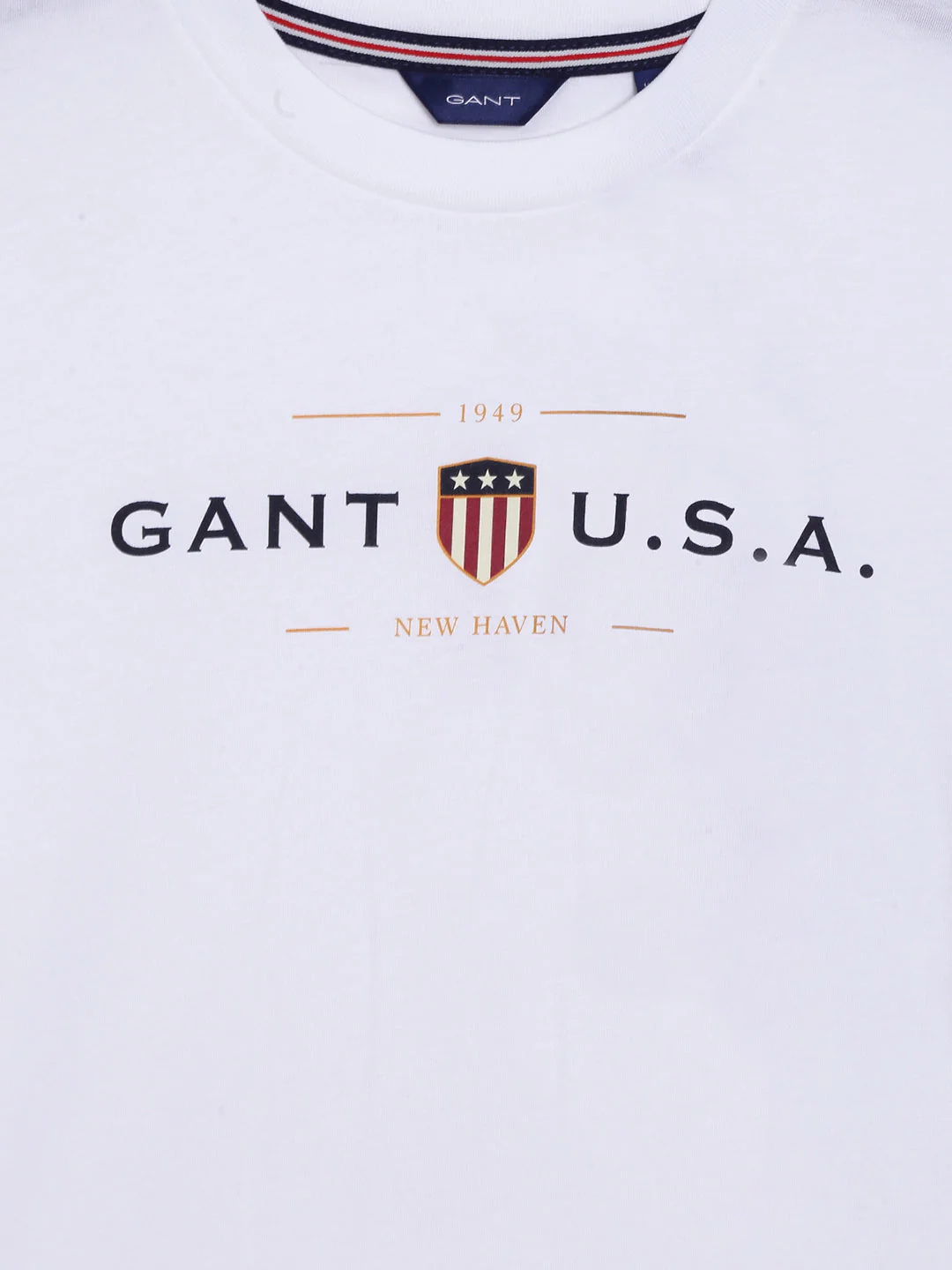 Gant Kids White Logo Regular Fit T-Shirt - Image 3