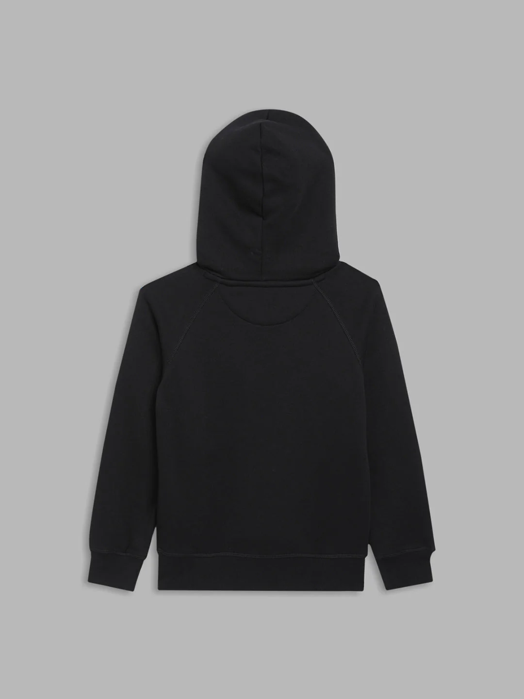 Gant Boys Black Solid Hooded Sweatshirt - Image 2