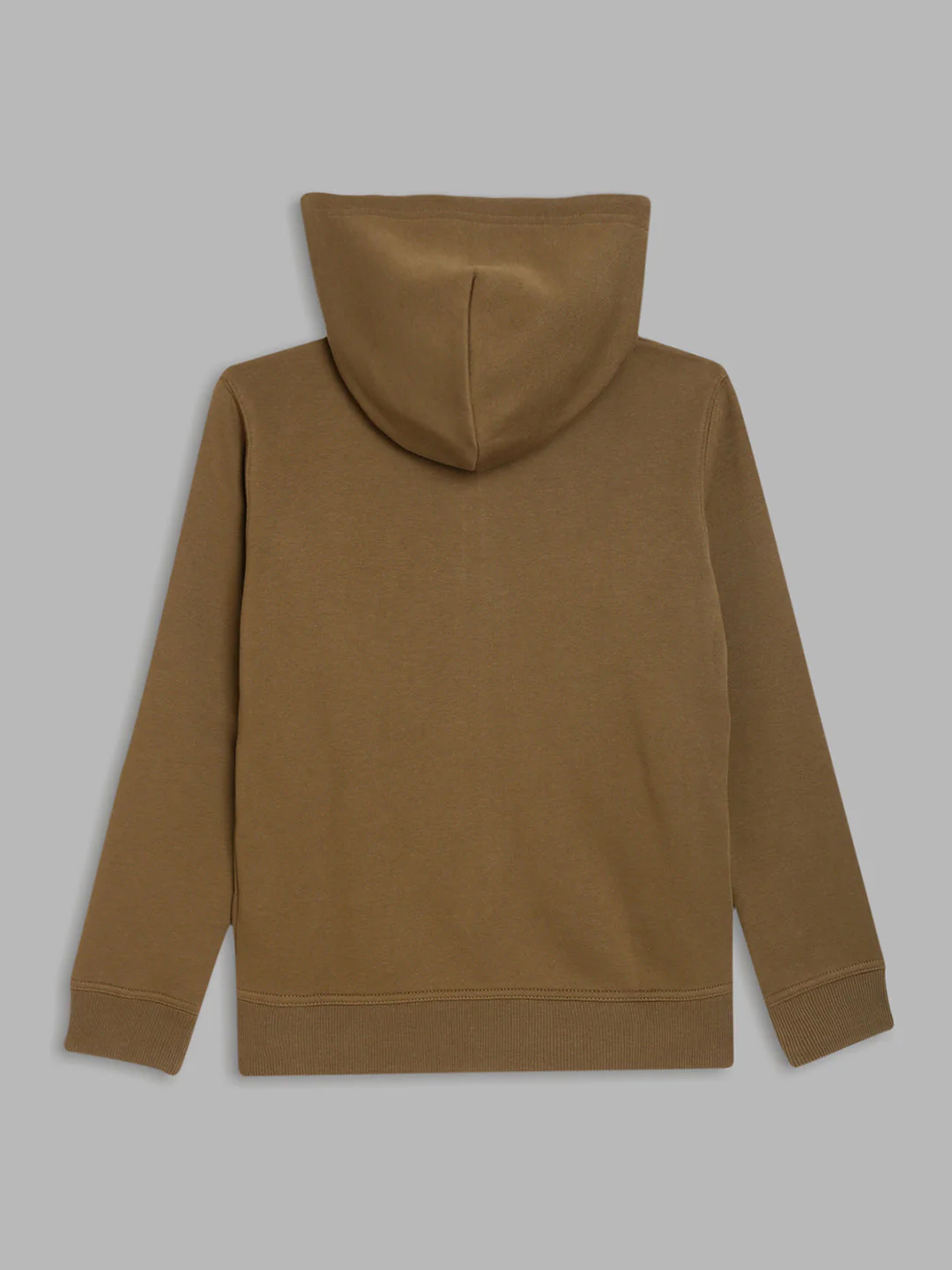Gant Boys Grey Solid Hooded Sweatshirt - Image 2