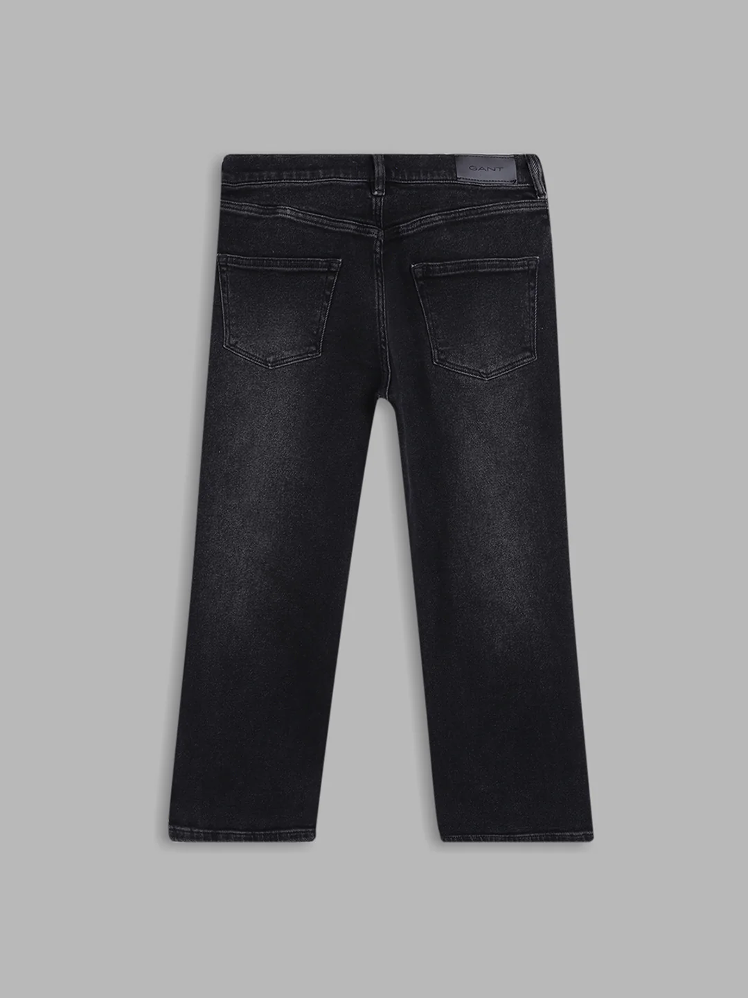 Gant Boys Black Relaxed Fit Light Fade Cotton Jeans - Image 2