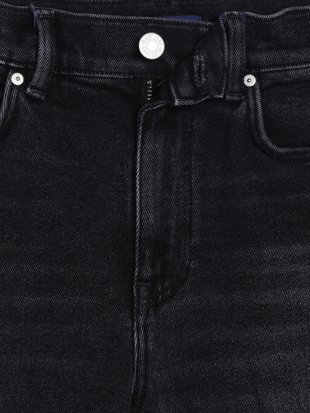 Gant Boys Black Relaxed Fit Light Fade Cotton Jeans - Image 3