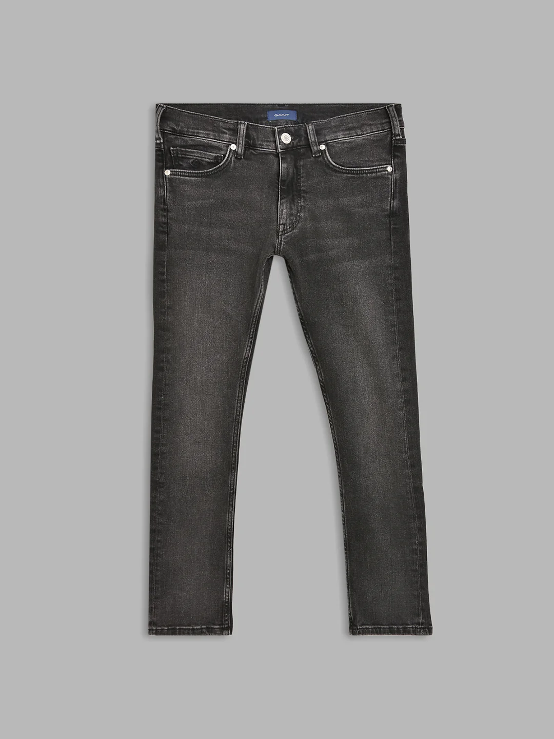 Gant Boys Black Mildly Distressed Jeans