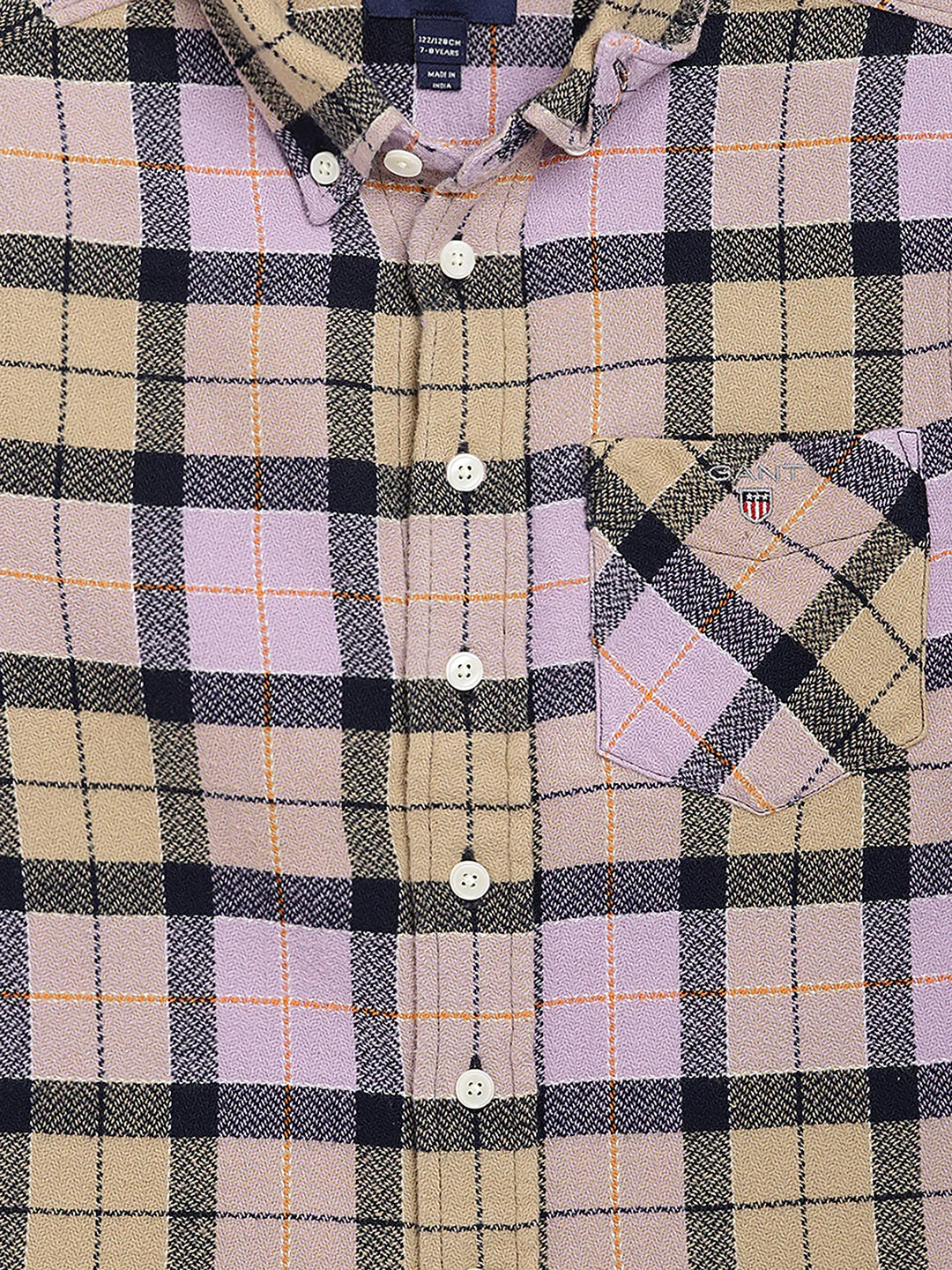 Gant Kids Multi Checked Regular Fit Shirt - Image 3