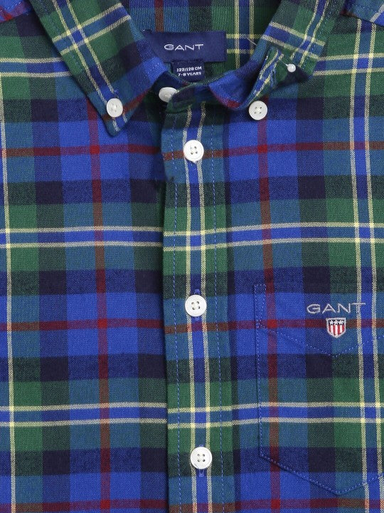 Gant Kids Multi Checked Regular Fit Shirt - Image 3