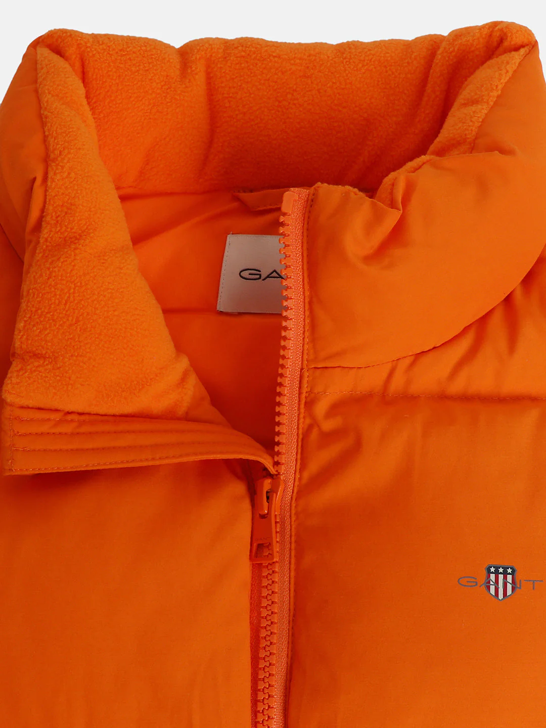 Gant Boys Orange Solid High Neck Jacket - Image 3