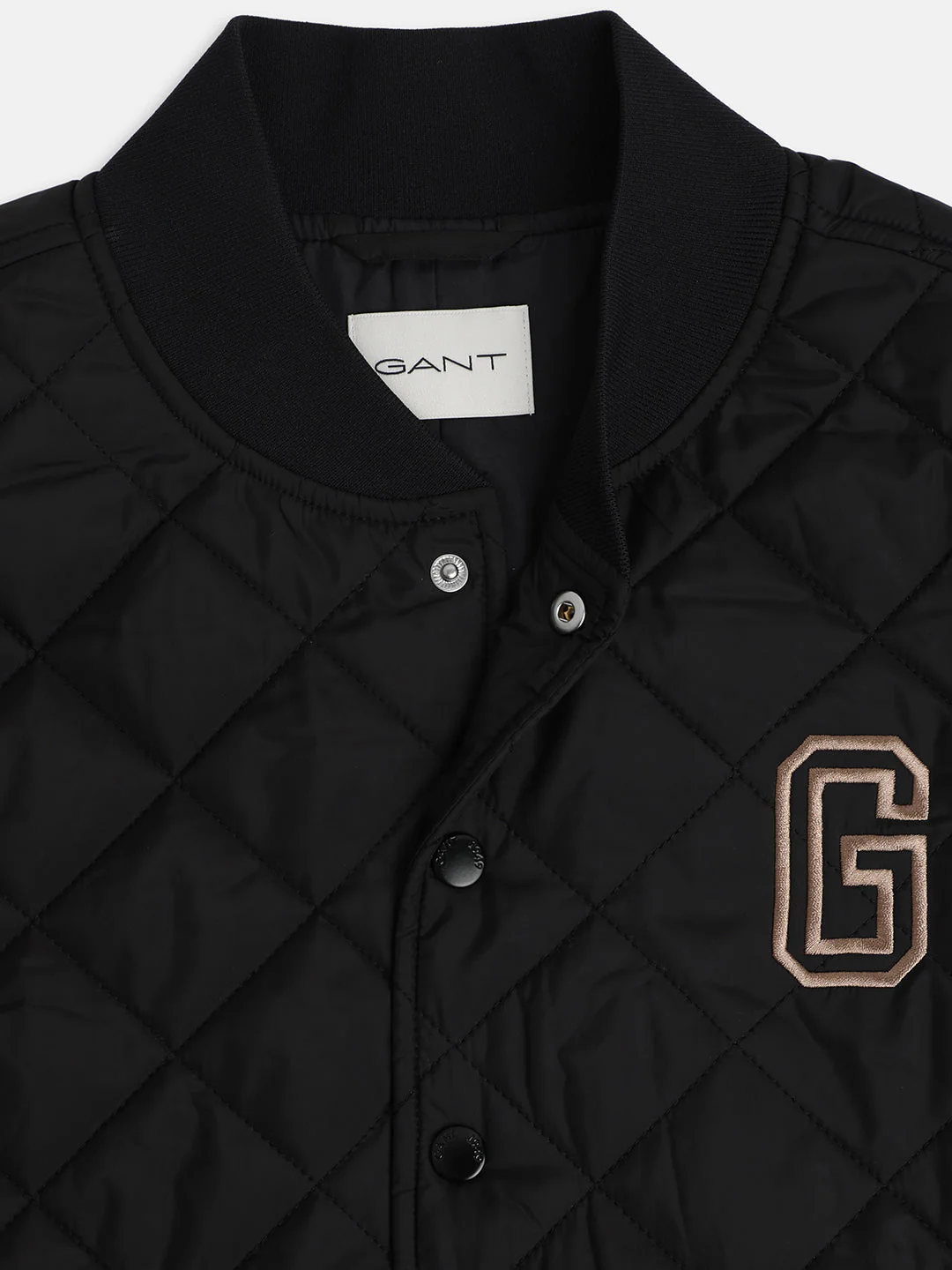 Gant Boys Black Solid High Neck Jacket - Image 3