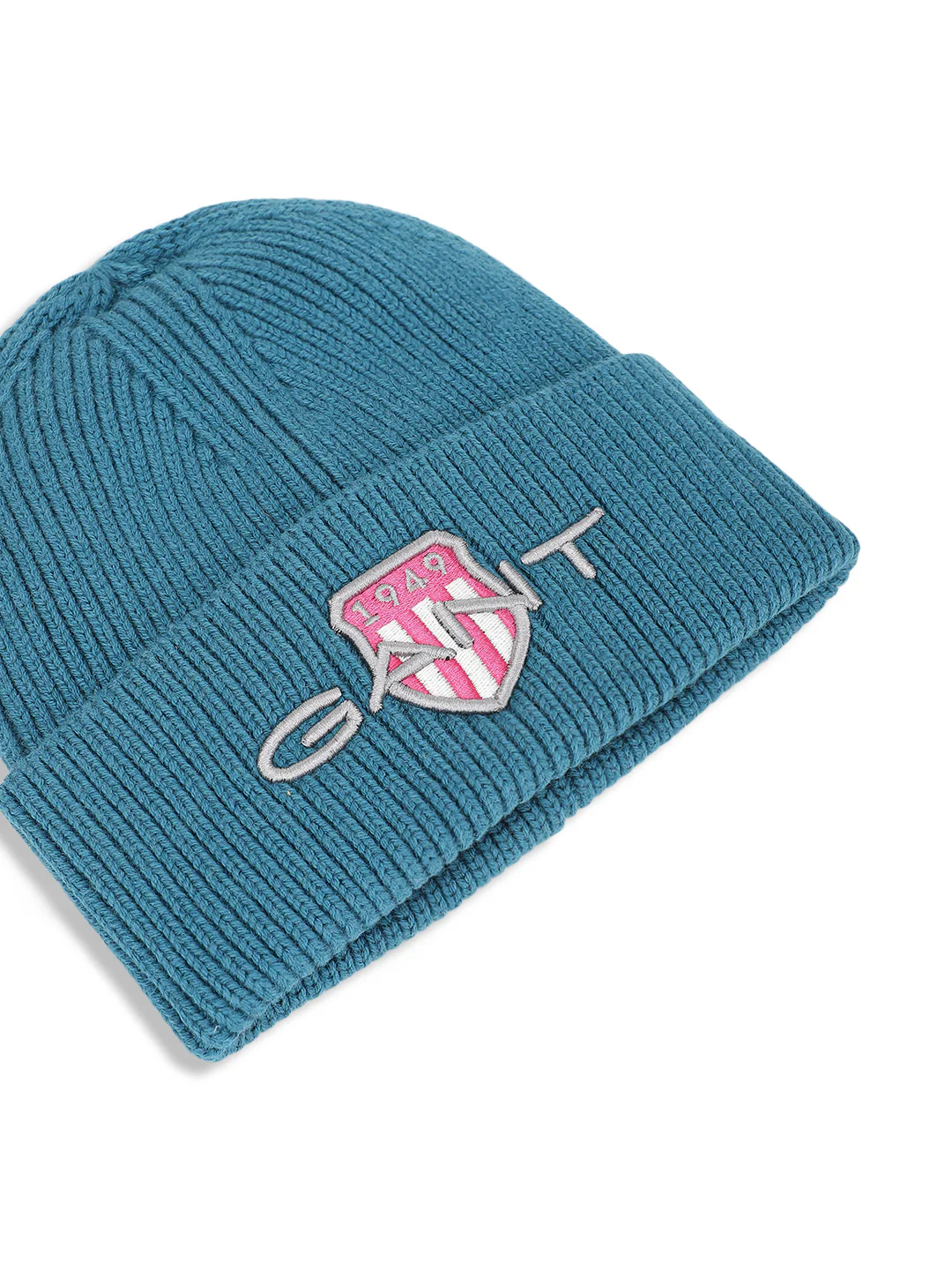 Gant Boys Teal Solid Beanie Caps - Image 3