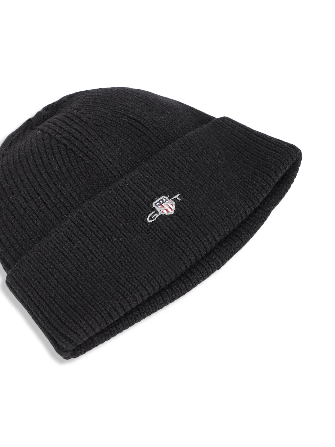 Gant Boys Black Solid Beanie Caps - Image 3
