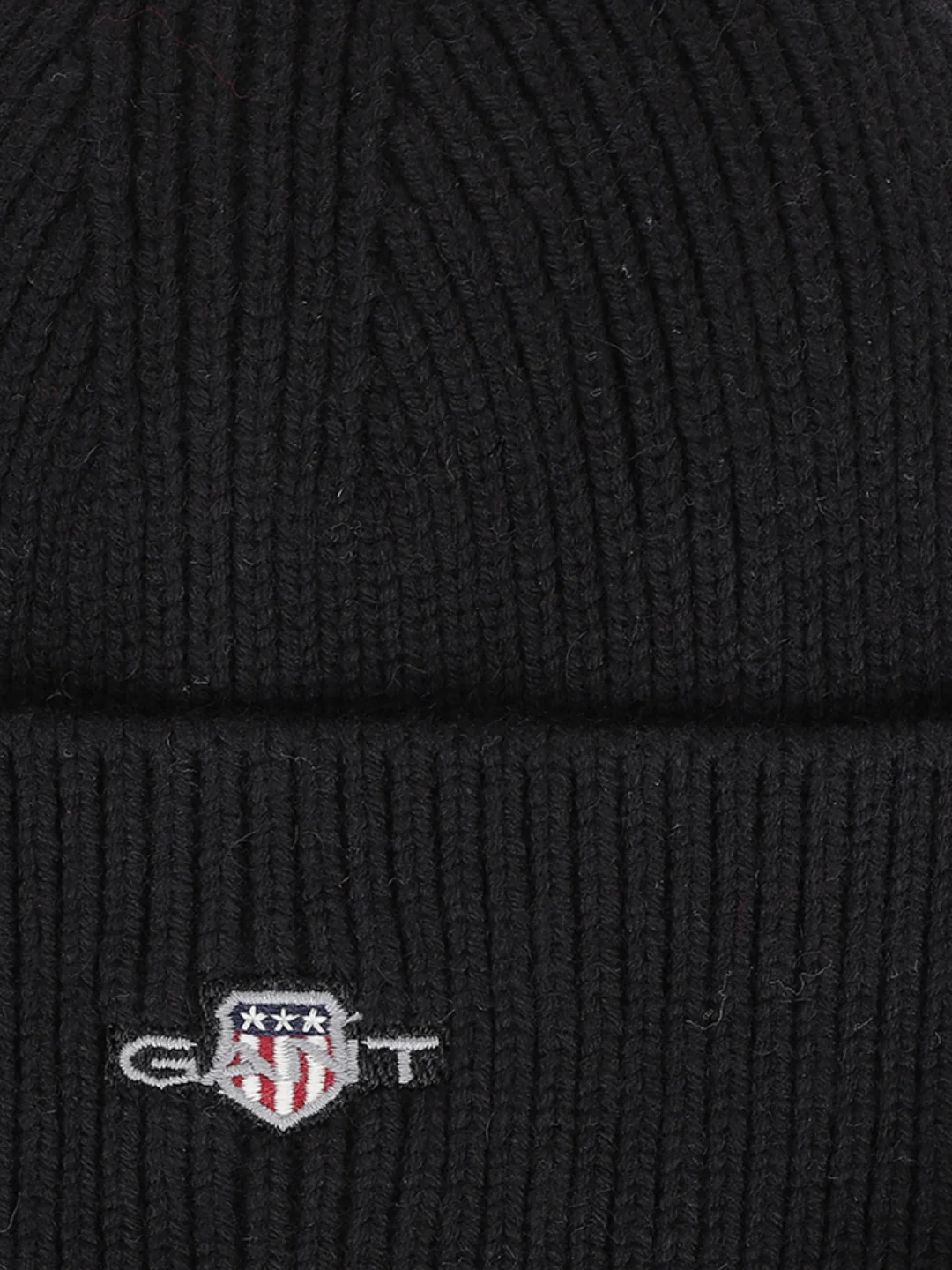 Gant Boys Black Solid Beanie Caps - Image 4