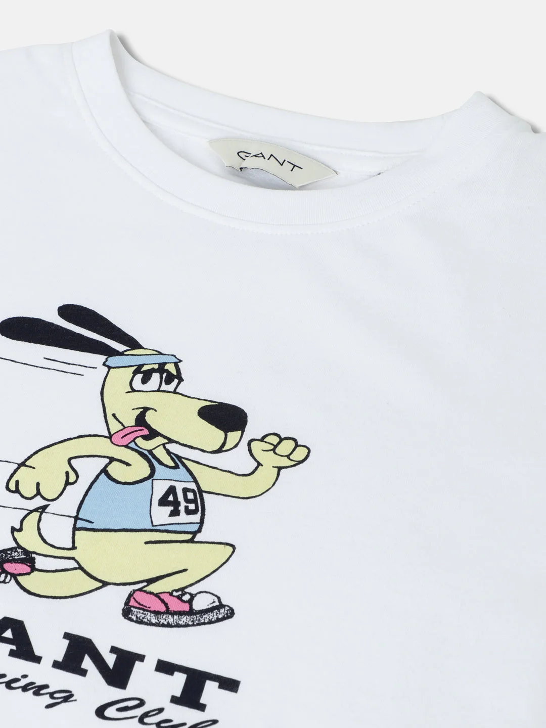 Gant Boys White Printed Round Neck Short Sleeves T-Shirt - Image 3