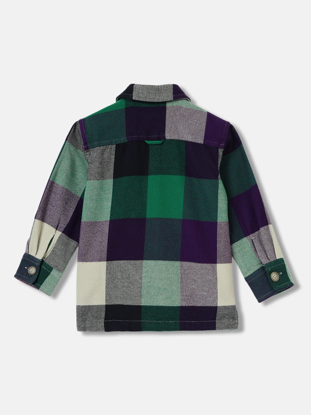 Gant Boys Multi Checked Spread Collar Full Sleeves Shirt - Image 2