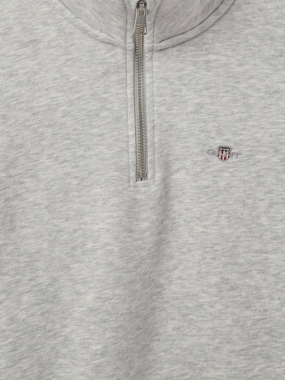 Gant Kids Grey Solid High Neck Full Sleeves Pullover Style Sweatshirt - Image 4