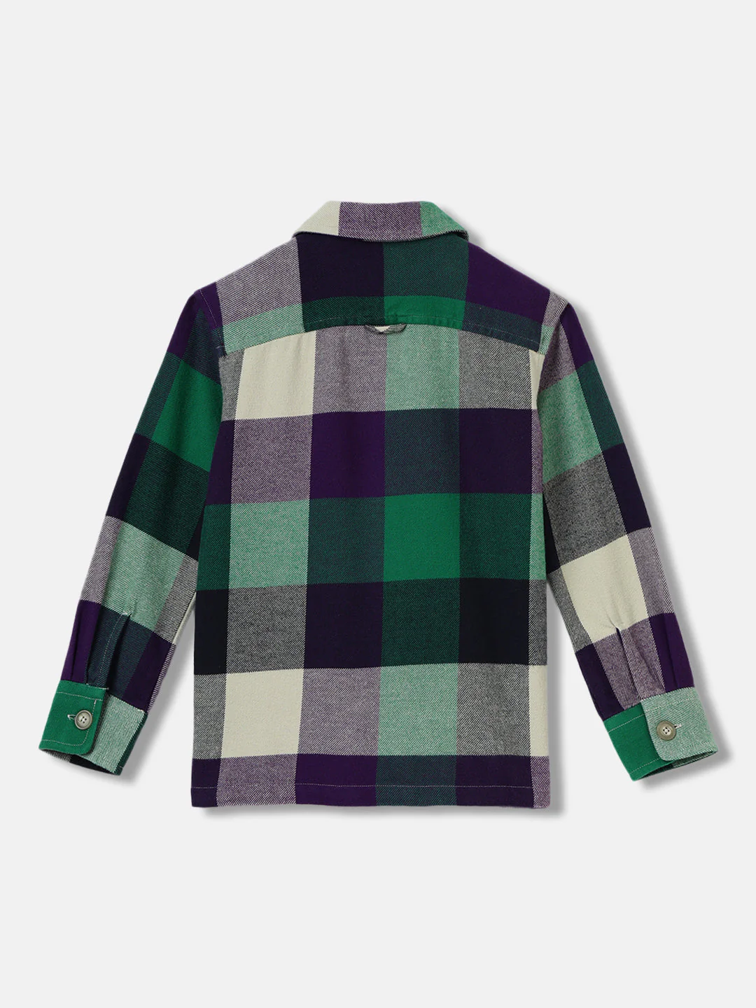 Gant Boys Multi Checked Spread Collar Full Sleeves Shirt - Image 2