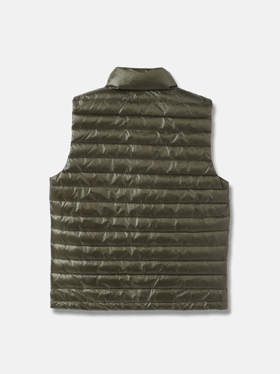 Gant Boys Green Solid Stand Collar Sleeveless Gilet Jacket - Image 2
