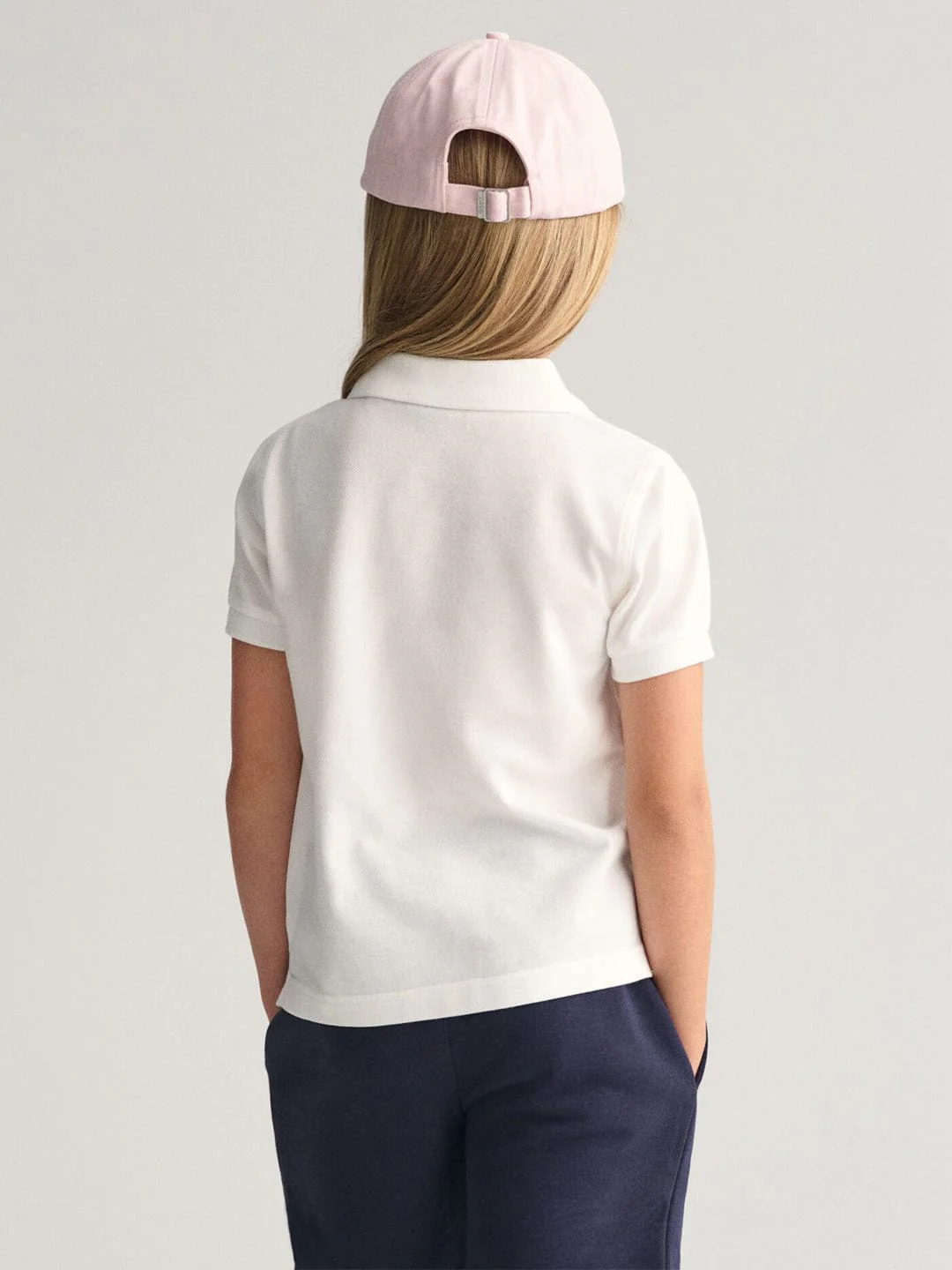 Gant Kids White Solid Polo Tshirt - Image 3