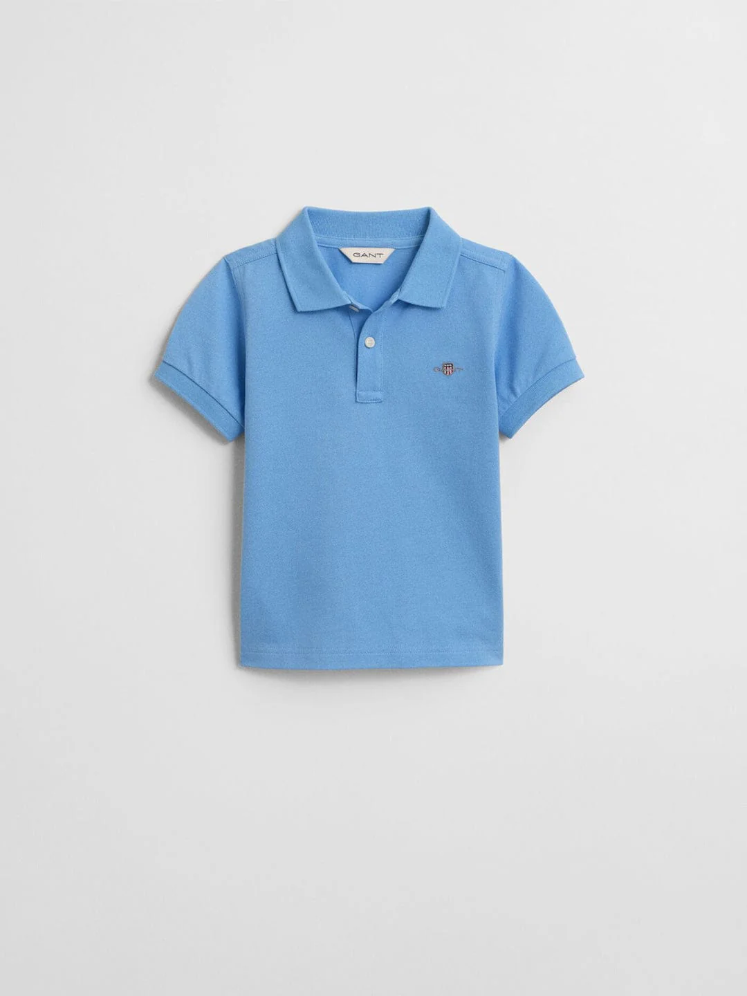 Gant Boys Blue Solid Polo Tshirt - Image 7