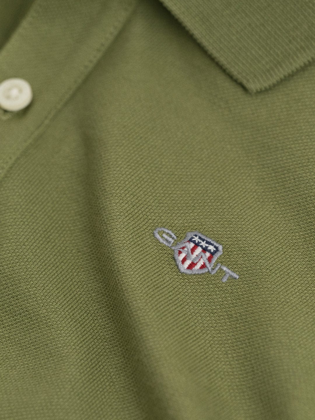 Gant Boys Green Solid Polo Tshirt - Image 2