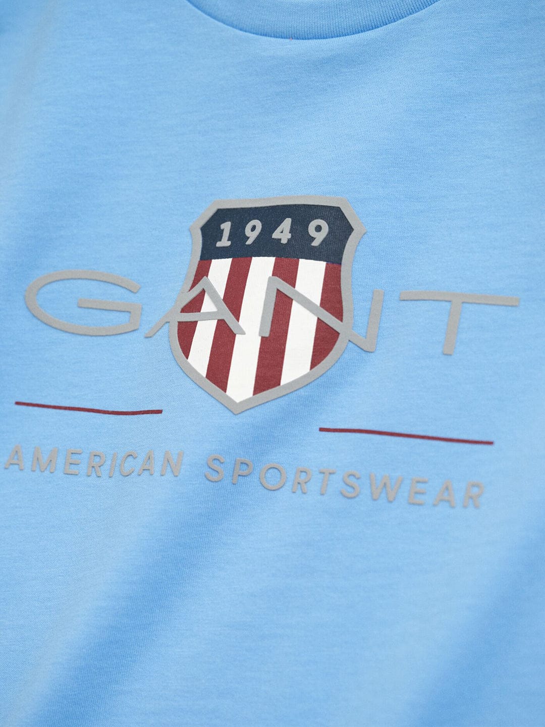 Gant Boys Blue Graphic Round Neck Tshirt - Image 8