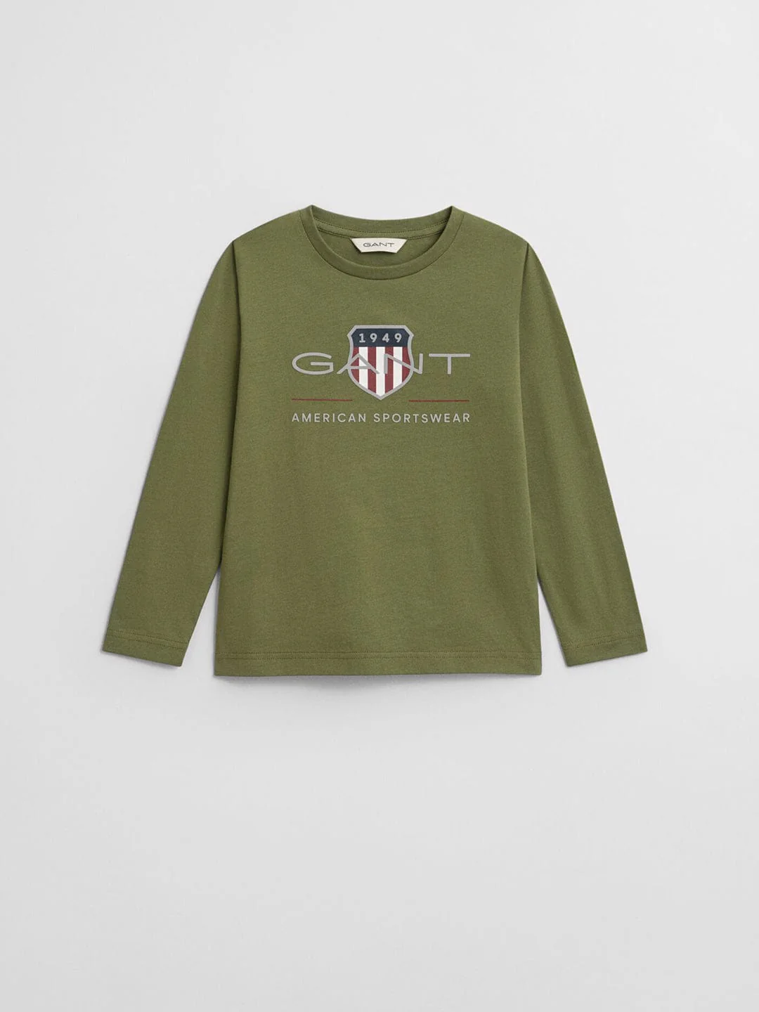 Gant Boys Green Graphic Round Neck Tshirt