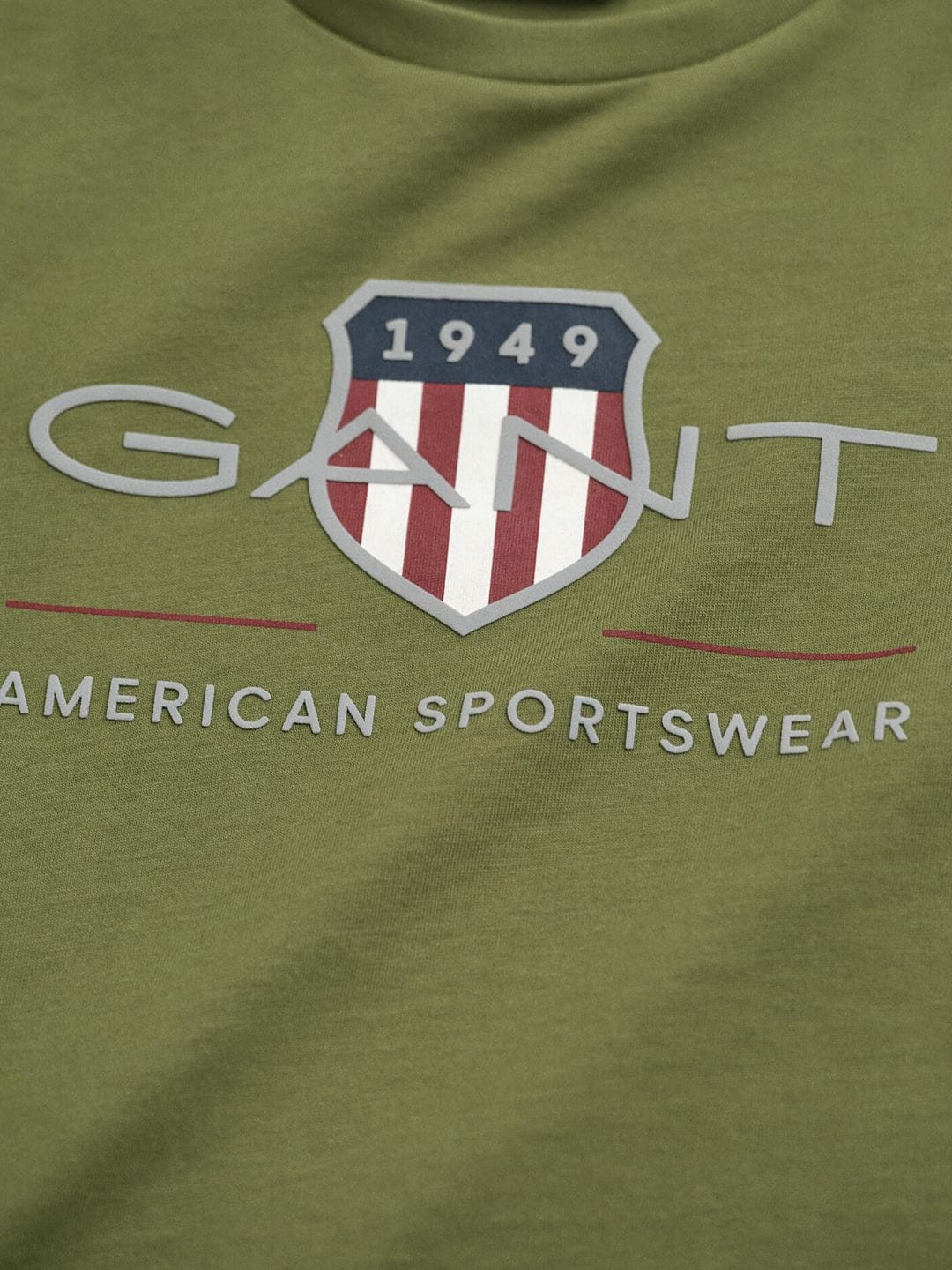 Gant Boys Green Graphic Round Neck Tshirt - Image 2