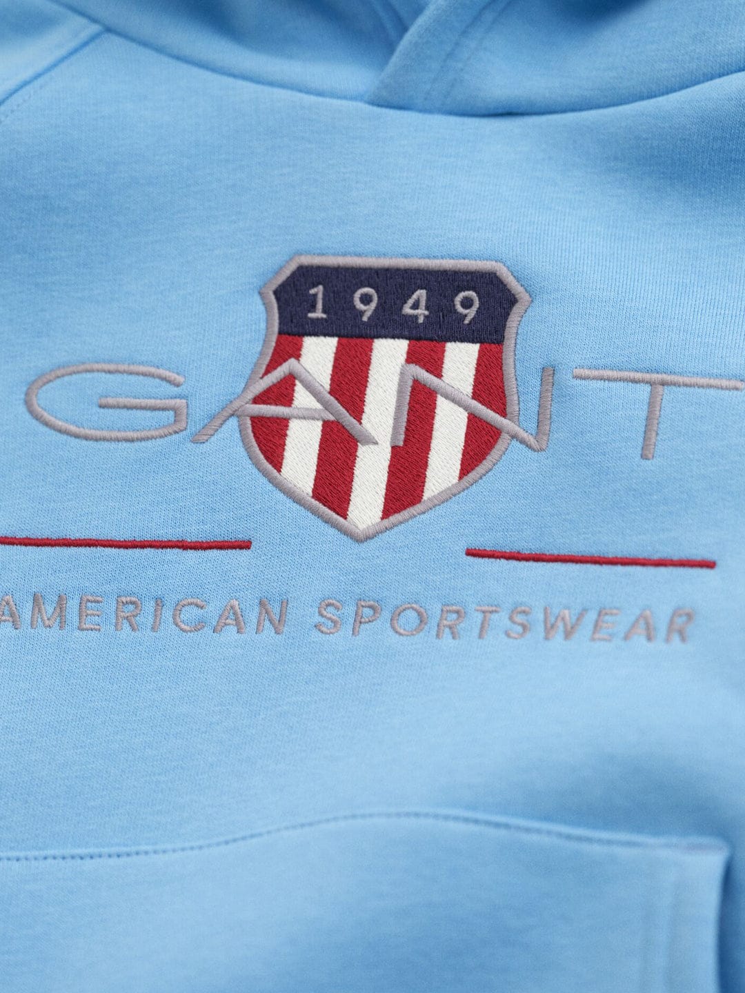 Gant Boys Blue Graphic Hooded Sweatshirt - Image 5