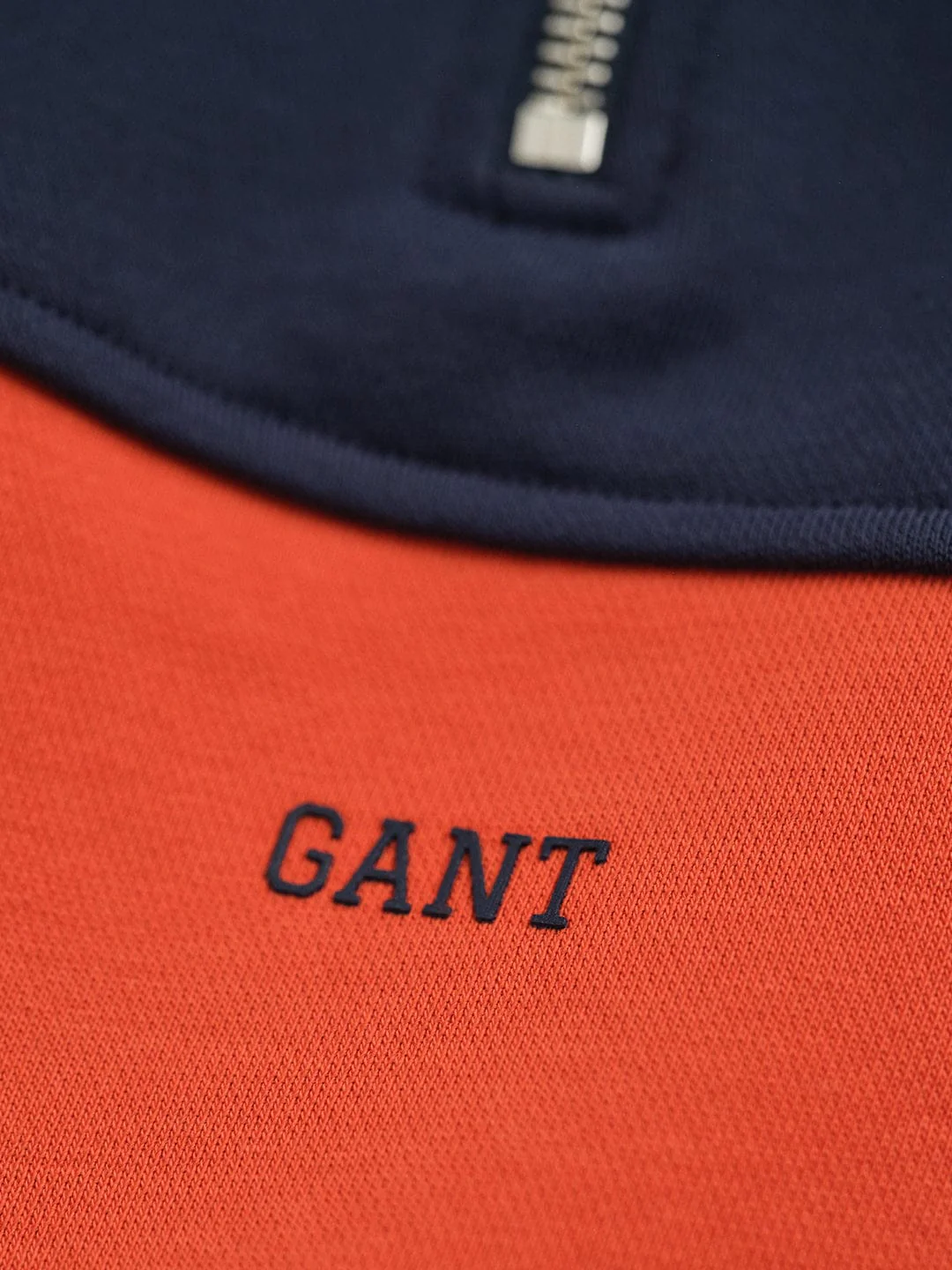 Gant Boys Blue Coloublocked Round Neck Sweatshirt - Image 2