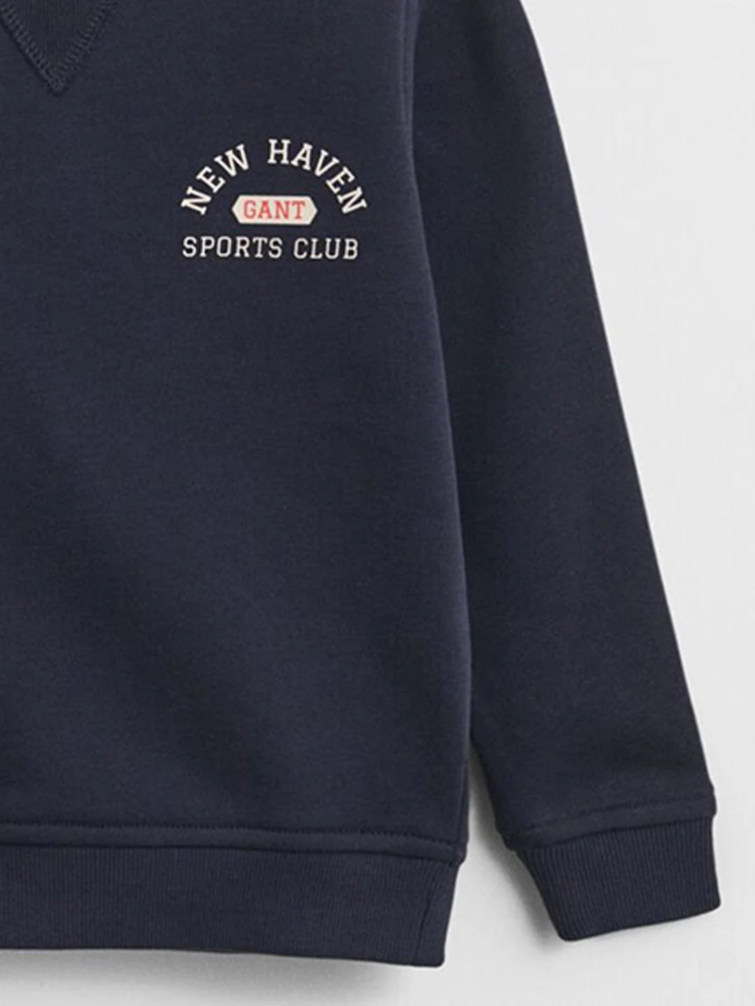 Gant Boys Blue Graphic Round Neck Sweatshirt - Image 3