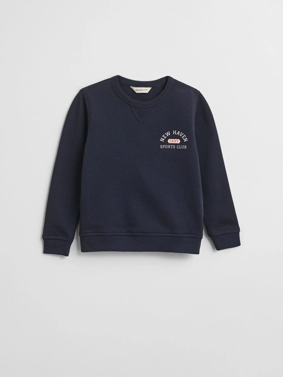 Gant Boys Blue Graphic Round Neck Sweatshirt - Image 4