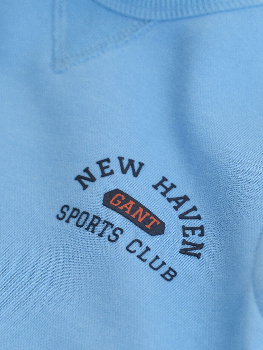Gant Boys Blue Graphic Round Neck Sweatshirt - Image 5