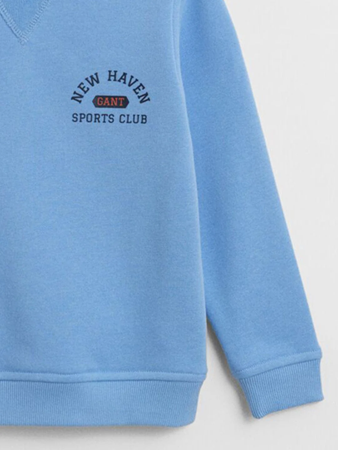Gant Boys Blue Graphic Round Neck Sweatshirt - Image 6