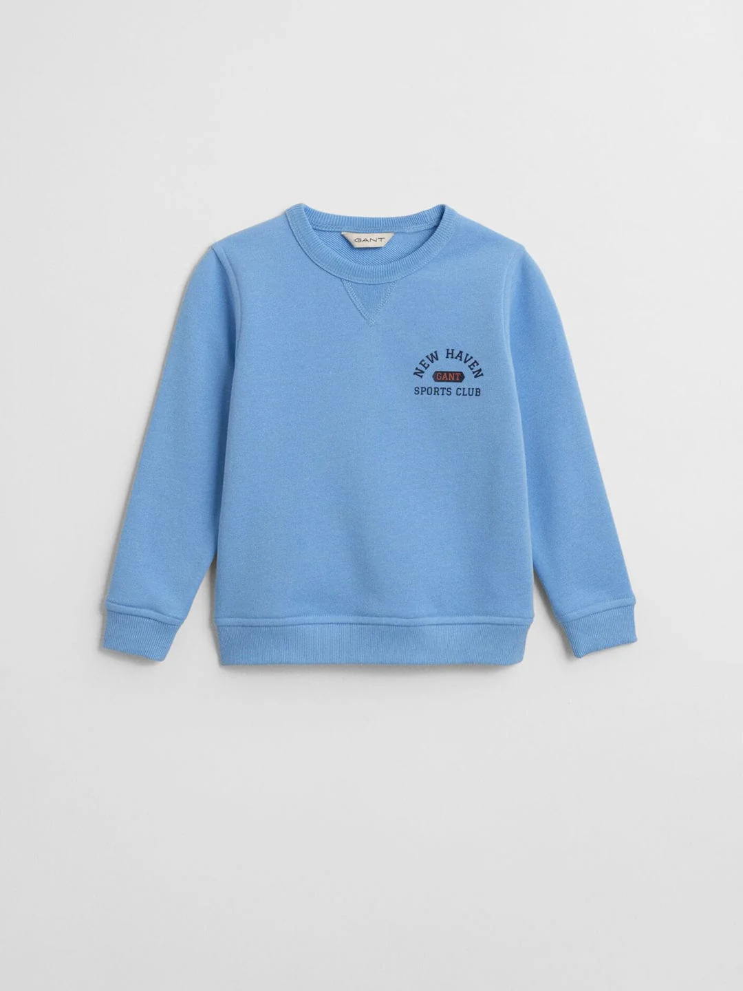 Gant Boys Blue Graphic Round Neck Sweatshirt - Image 7