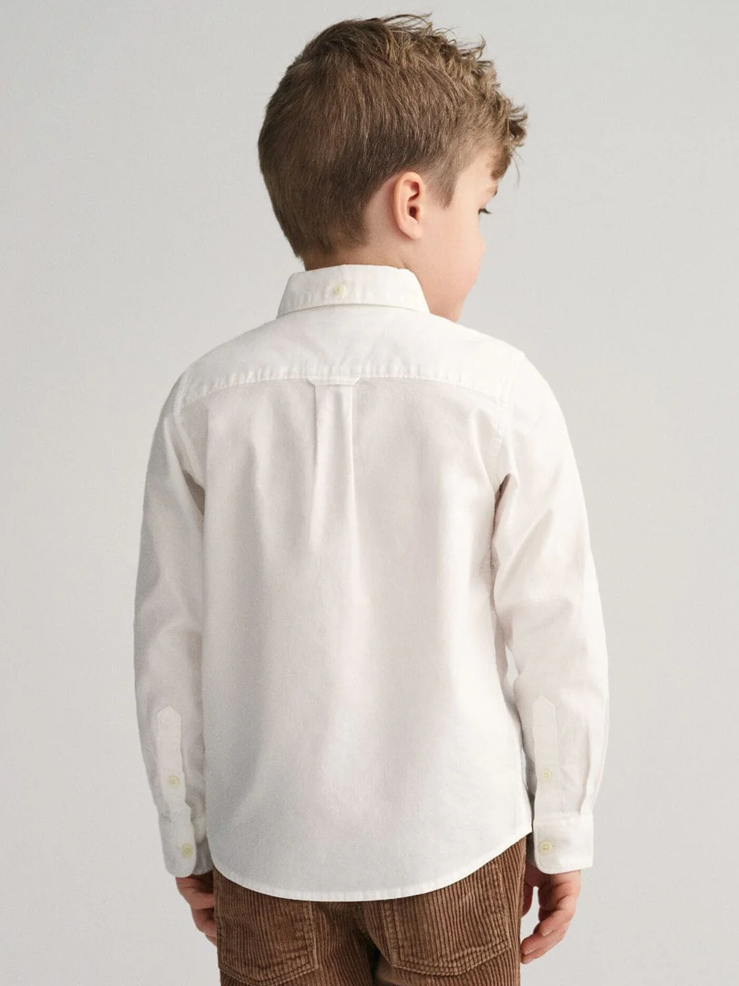 Gant Kids White Solid Collar Shirt - Image 2