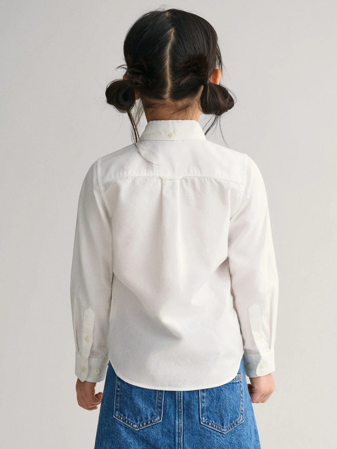 Gant Kids White Solid Collar Shirt - Image 8