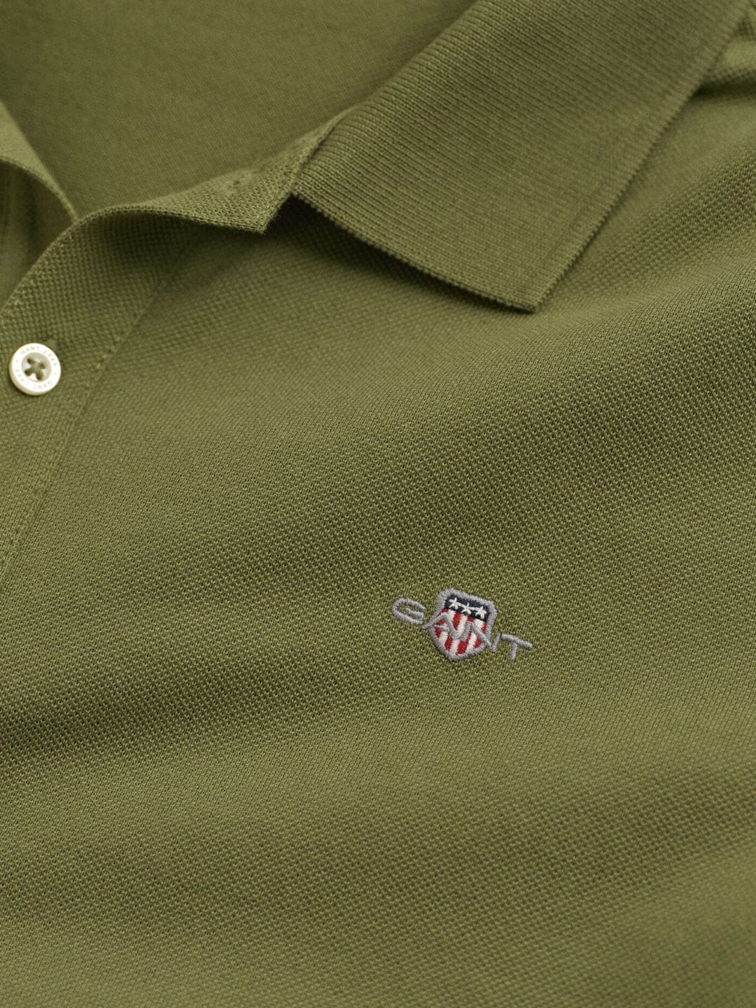 Gant Boys Green Solid Polo Tshirt - Image 2