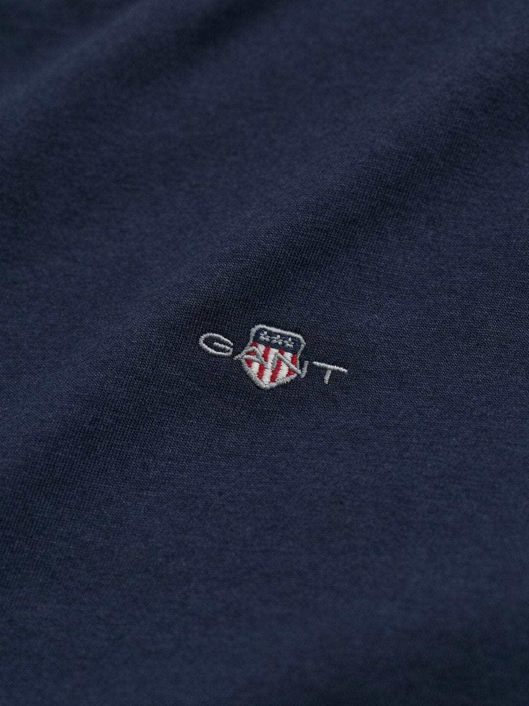 Gant Kids Blue Solid Round Neck Tshirt - Image 2