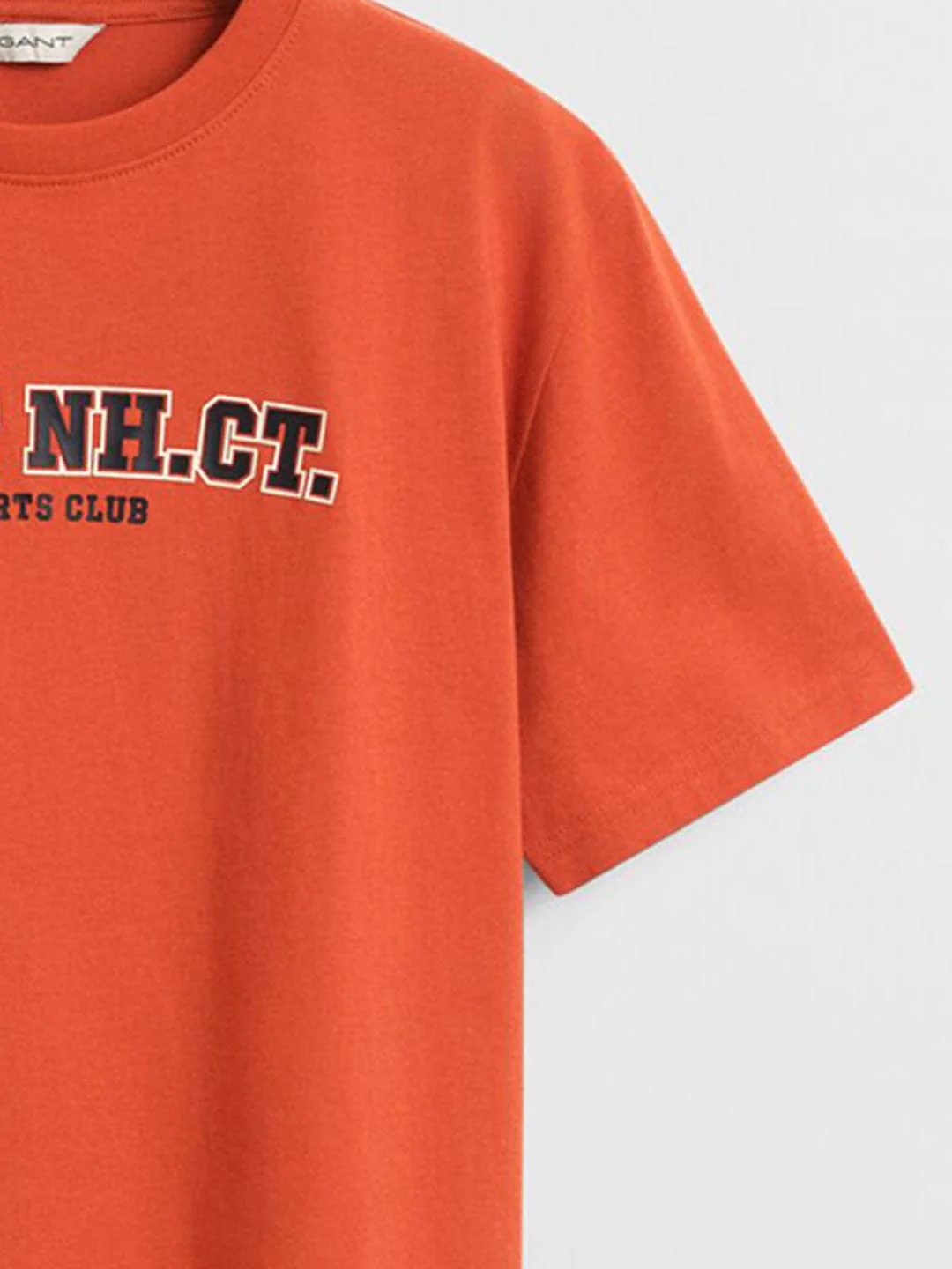 Gant Boys Orange Graphic Round Neck Tshirt - Image 9