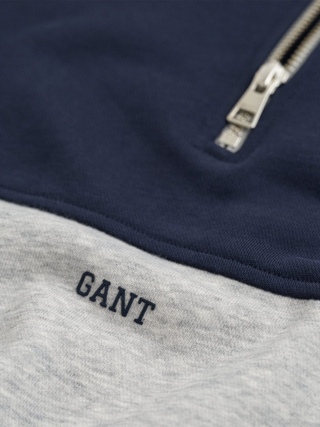 Gant Boys Grey Coloublocked Round Neck Sweatshirt - Image 2