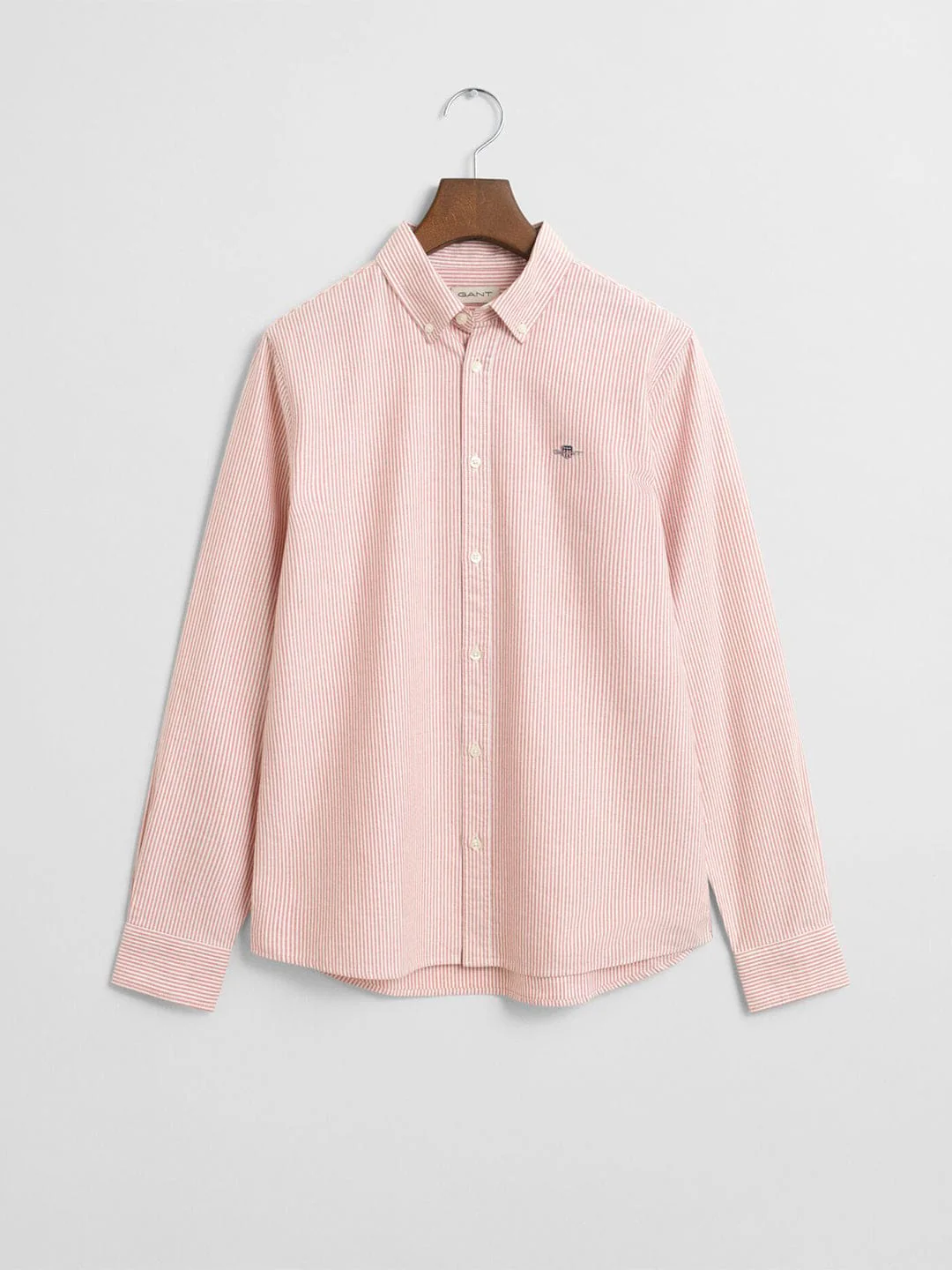 Gant Boys Orange Striped Collar Shirt - Image 7